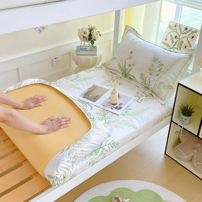 91家纺网 家纺一手货源 找家纺 （总）春皖家纺 2025新款学生季全棉纯棉13070印花单床笠 床笠单件