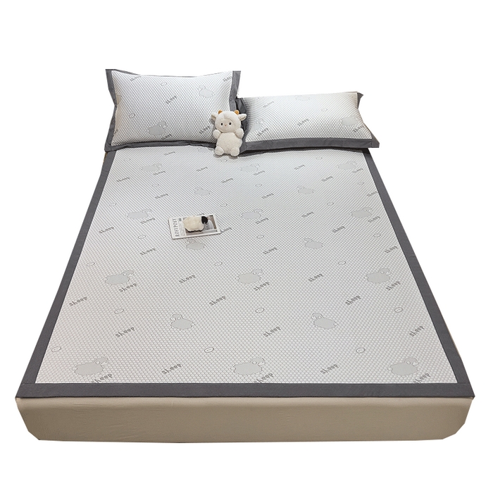 91家纺网 家纺一手货源 找家纺 （总）莱家富 2025新款A类凉感豆豆凉席冰丝席-sheep小羊