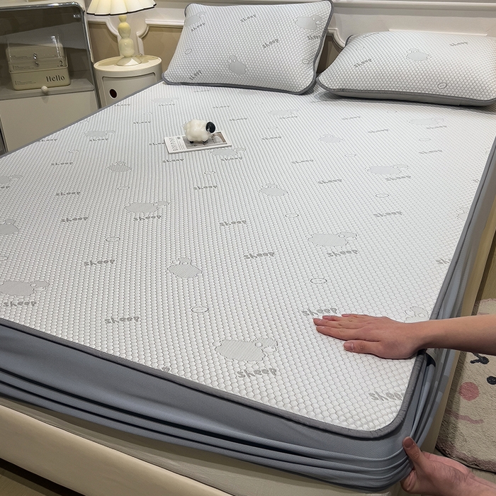 91家纺网 家纺一手货源 找家纺 （总）莱家富 2025新款A类凉感豆豆凉席冰丝席-sheep小羊