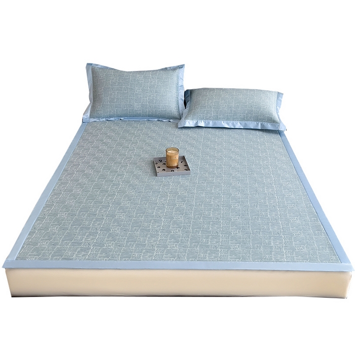 91家纺网 家纺一手货源 找家纺 （总）莱家富 2025新款A类乙纶凉席冰丝席-斑斓