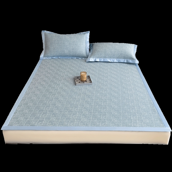 91家纺网 家纺一手货源 找家纺 （总）莱家富 2025新款A类乙纶凉席冰丝席-斑斓