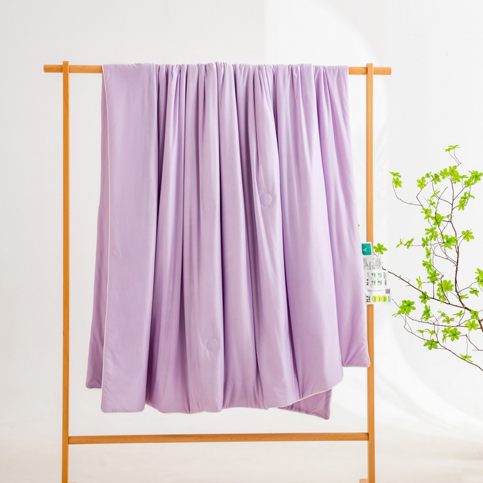 91家纺网 家纺一手货源 找家纺 （总）莱家富 2025新款A类云母凉感丝冰淇淋夏被天丝瓜瓜夏被夏凉被空调被