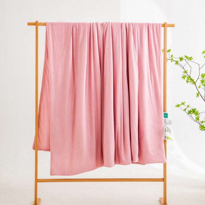 91家纺网 家纺一手货源 找家纺 （总）莱家富 2025新款A类云母凉感丝冰淇淋夏被天丝瓜瓜夏被夏凉被空调被