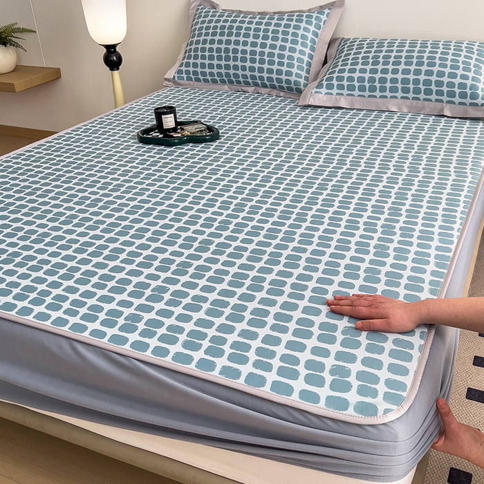 91家纺网 家纺一手货源 找家纺 （总）莱家富 2025新款乙纶凉席冰丝席-绮梦