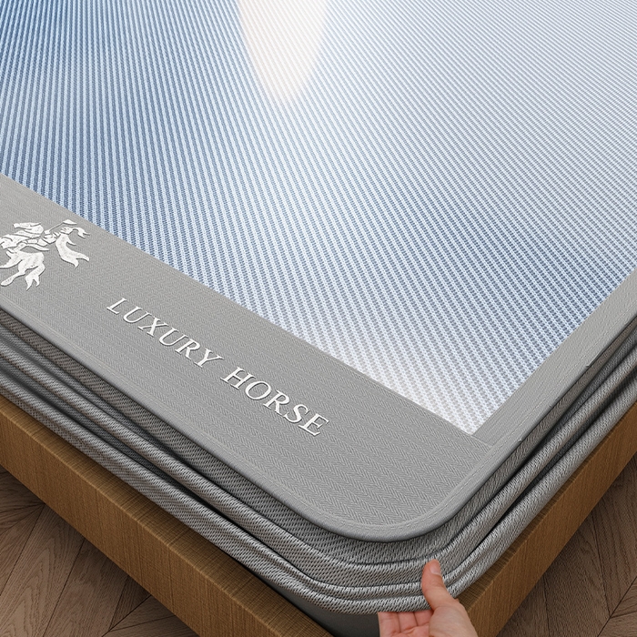 91家纺网 家纺一手货源 找家纺 （总）莱家富 2025新款A类轻柔丝凉感凉席冰丝席-文森特