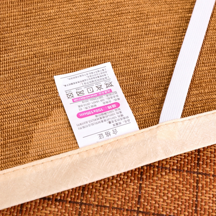 91家纺网 家纺一手货源 找家纺 莱家富 2025新款双面艾草刺绣藤席套件 双面席罗马格