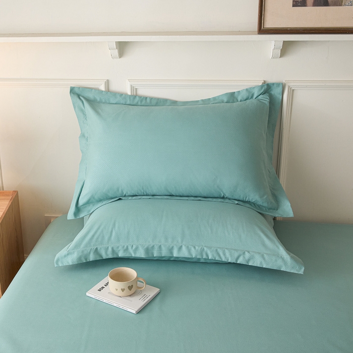 91家纺网 家纺一手货源 找家纺 （总）露梦家纺 2025新款纯色磨毛压花简约枕套