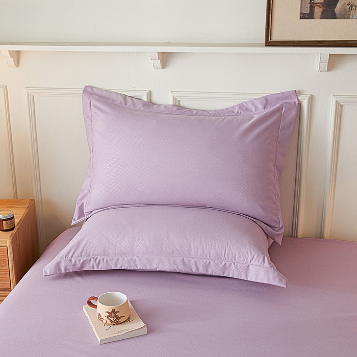 91家纺网 家纺一手货源 找家纺 （总）露梦家纺 2025新款纯色磨毛压花简约枕套