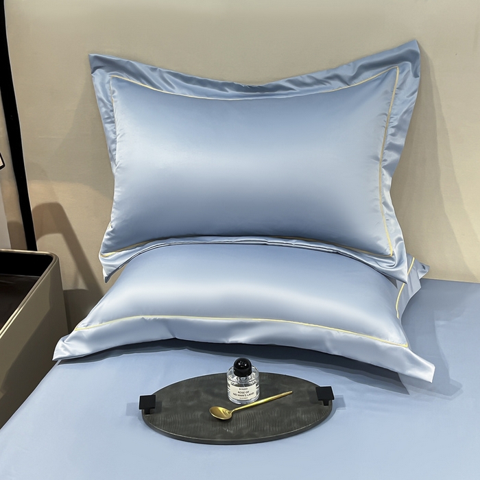 91家纺网 家纺一手货源 找家纺 （总）露梦家纺 2025新款纯色冰丝凉感星辰枕套