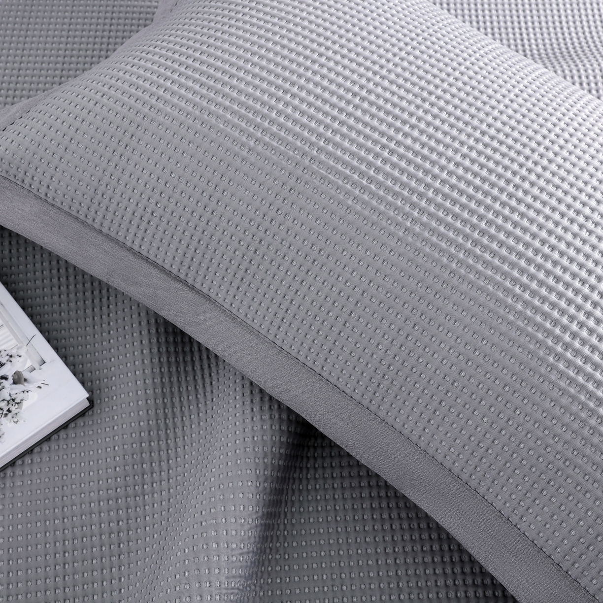 91家纺网 家纺一手货源 找家纺 （总）耀悦家纺2025新款聚乙烯乙纶凉席pe凉感华夫格凉席三件套床笠床席子