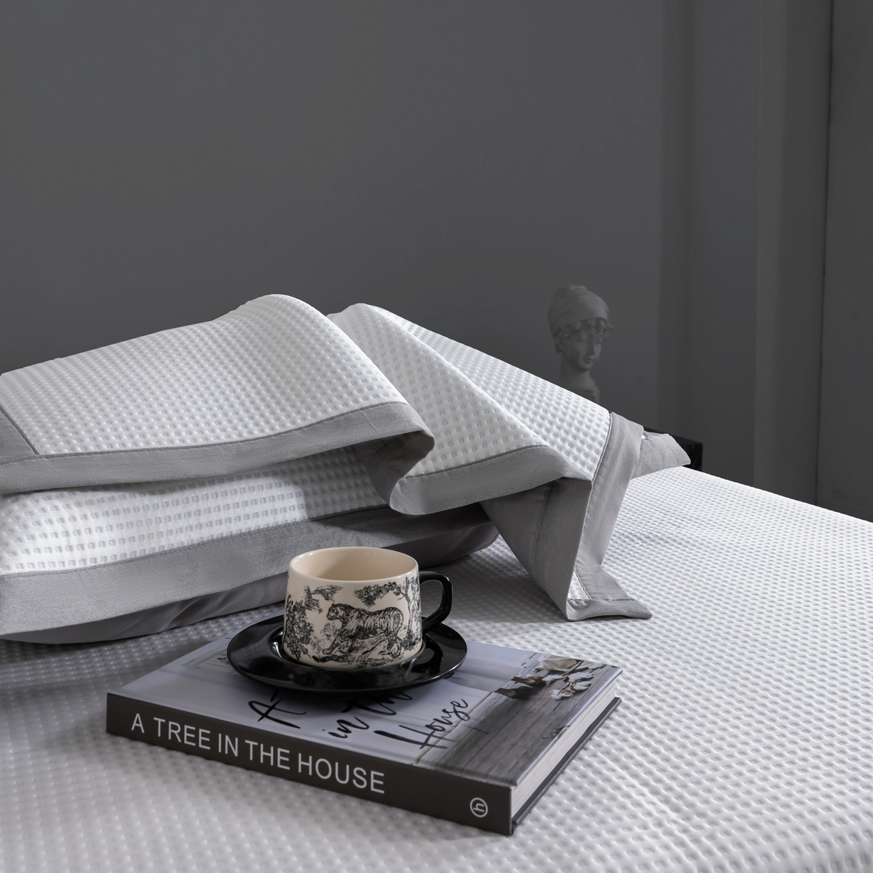 91家纺网 家纺一手货源 找家纺 耀悦家纺2025新款聚乙烯乙纶凉席pe凉感华夫格凉席三件套床笠床席子 华夫格-奶白