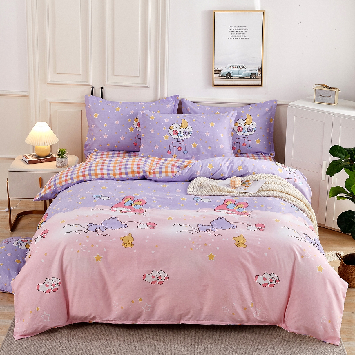 91家纺网 家纺一手货源 找家纺 （总）依庭2025春夏新款12868全棉纯棉四件套