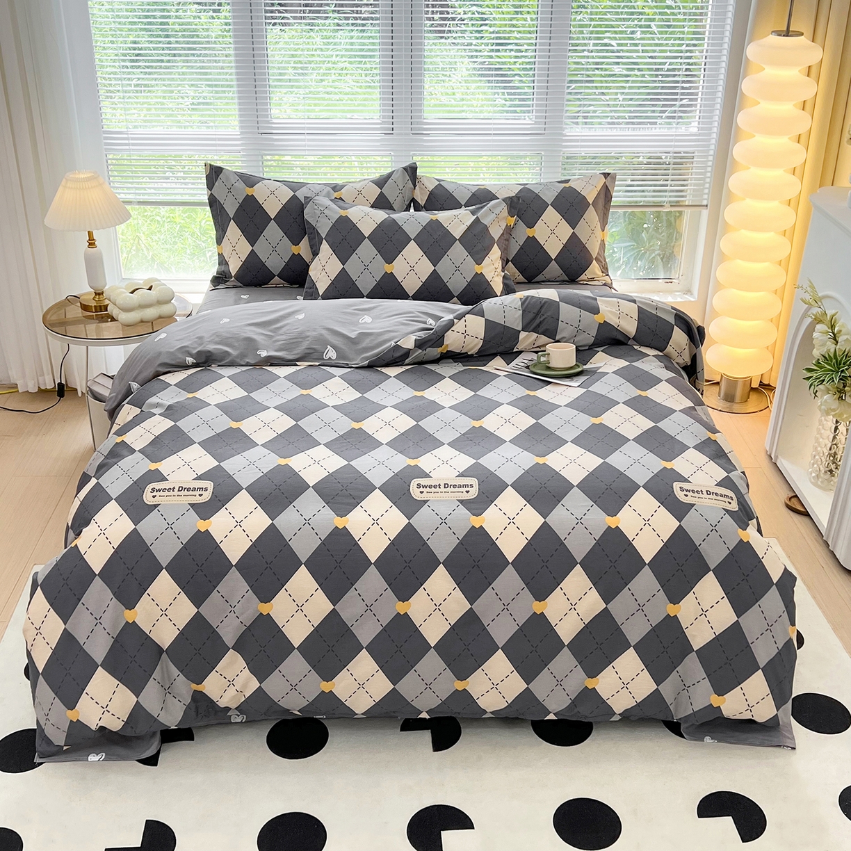 91家纺网 家纺一手货源 找家纺 （总）依庭2025春夏新款12868全棉纯棉四件套