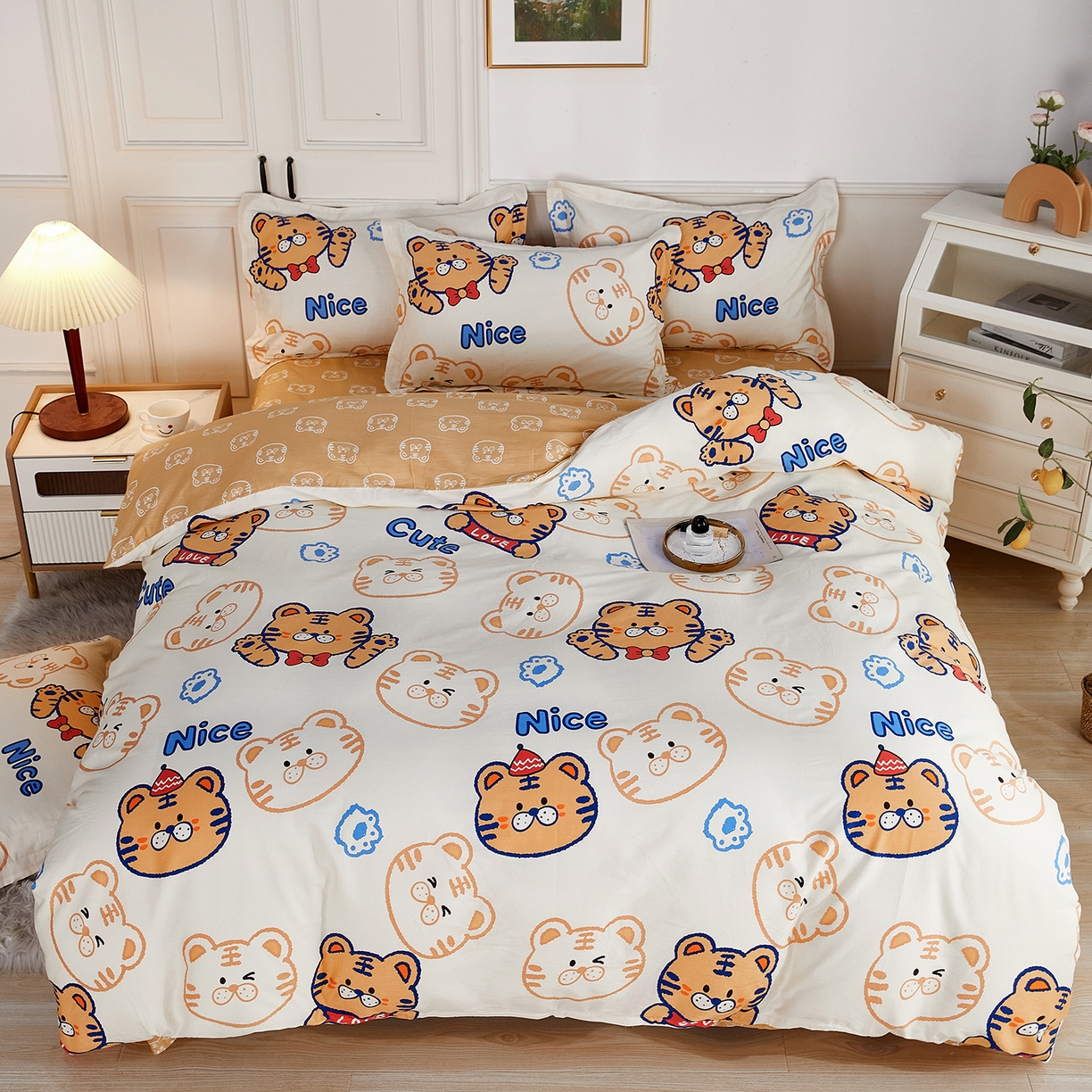 91家纺网 家纺一手货源 找家纺 （总）依庭2025春夏新款12868全棉纯棉四件套