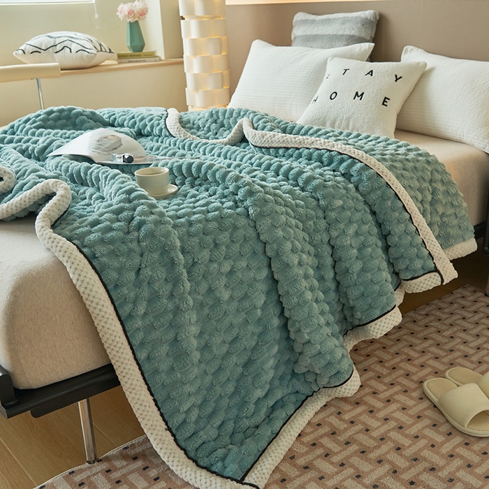 91家纺网 家纺一手货源 找家纺 （总）乐家欣 2025新款A类金龟绒多功能毛毯高克重法莱绒牛奶绒贝贝绒保暖毛毯