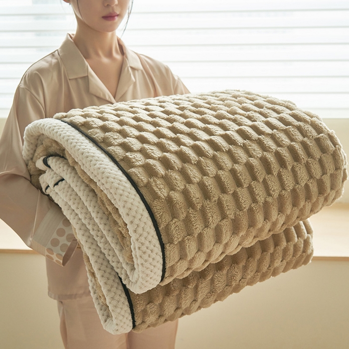 91家纺网 家纺一手货源 找家纺 （总）乐家欣 2025新款A类金龟绒多功能毛毯高克重法莱绒牛奶绒贝贝绒保暖毛毯