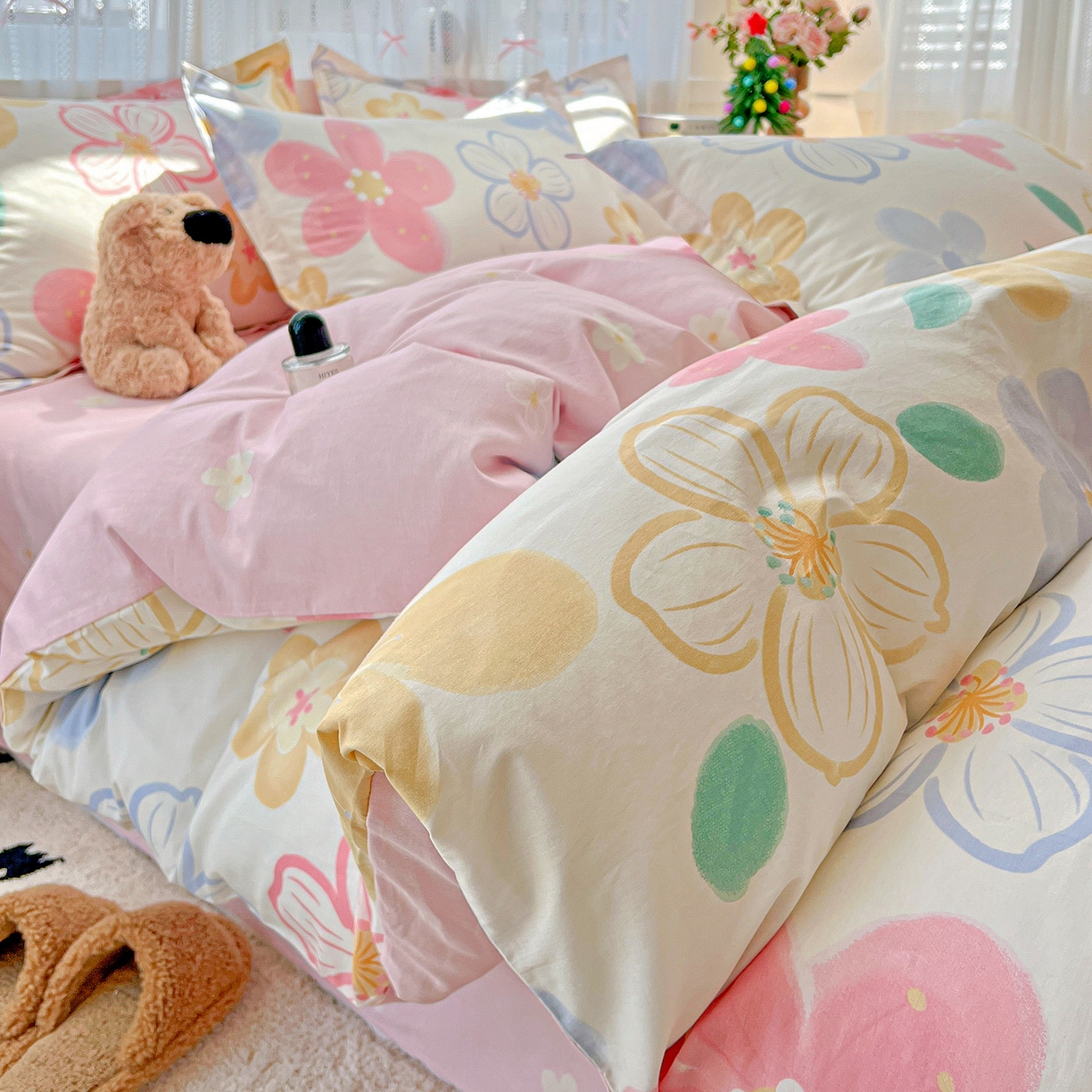 91家纺网 家纺一手货源 找家纺 （总）依庭2025春夏新款12868全棉纯棉四件套