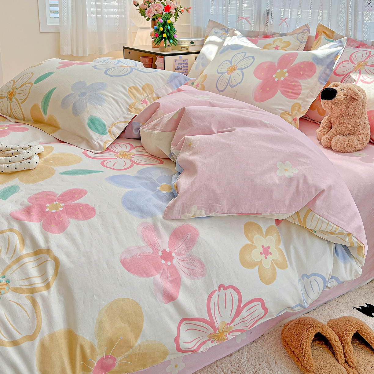 91家纺网 家纺一手货源 找家纺 （总）依庭2025春夏新款12868全棉纯棉四件套