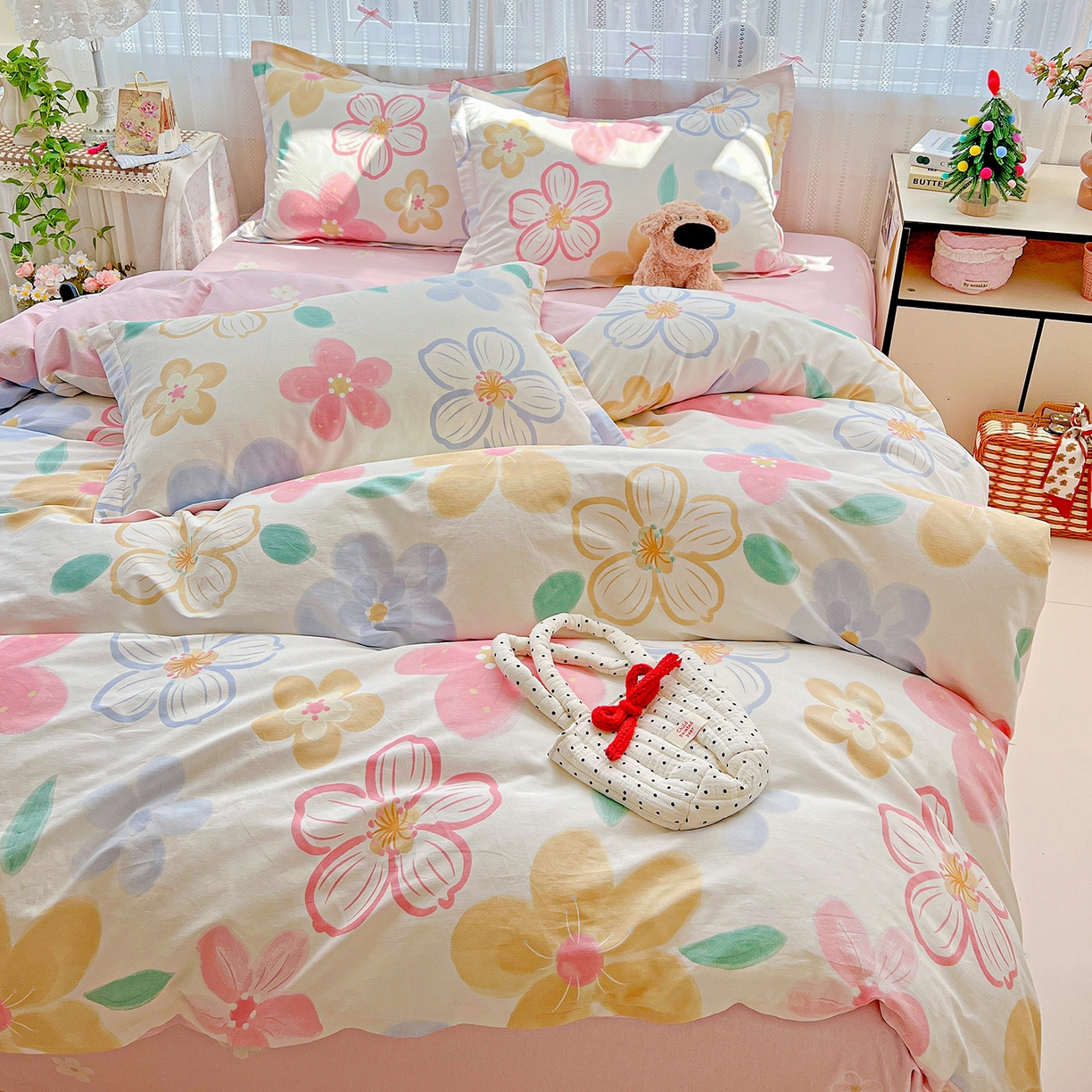 91家纺网 家纺一手货源 找家纺 （总）依庭2025春夏新款12868全棉纯棉四件套