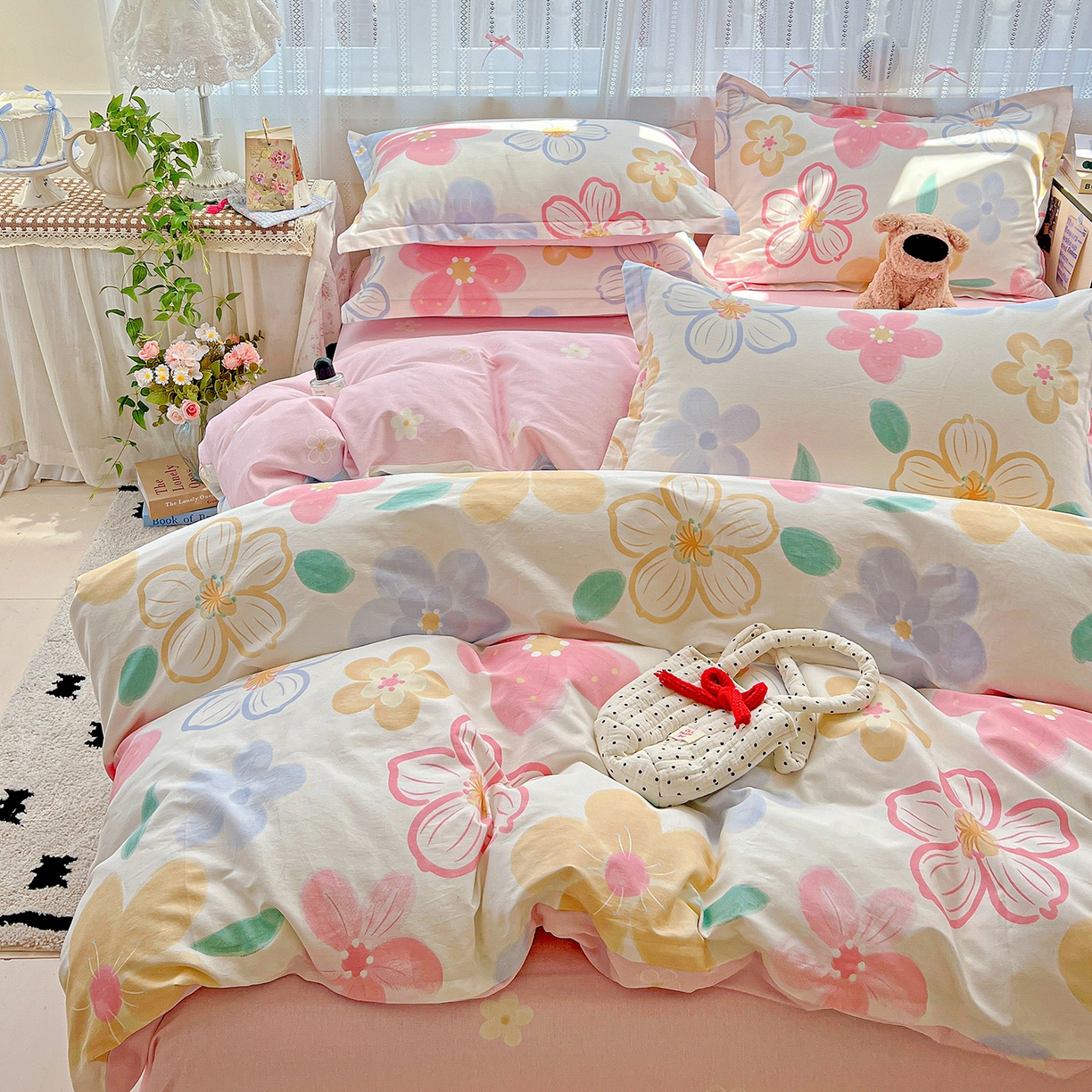 91家纺网 家纺一手货源 找家纺 （总）依庭2025春夏新款12868全棉纯棉四件套