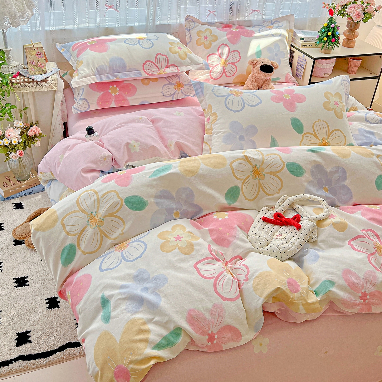 91家纺网 家纺一手货源 找家纺 （总）依庭2025春夏新款12868全棉纯棉四件套