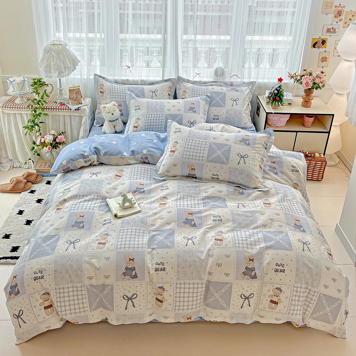 依庭2025春夏新款12868全棉纯棉四件套 海浪摇篮