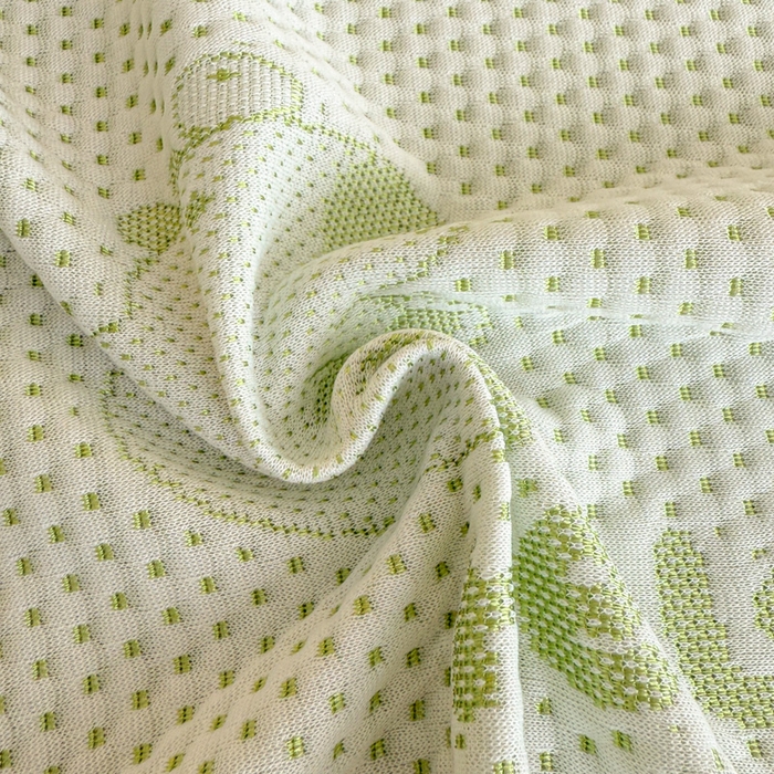 91家纺网 家纺一手货源 找家纺 美莱家纺 2025新款床盖款冰豆豆凉席床裙冰丝席小冰熊夏被单件三件套四件套 卡皮巴拉-绿