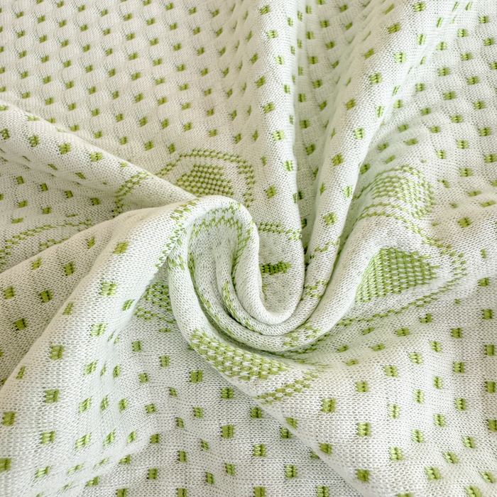 91家纺网 家纺一手货源 找家纺 美莱家纺 2025新款床盖款冰豆豆凉席床裙冰丝席小冰熊夏被单件三件套四件套 小冰熊-绿