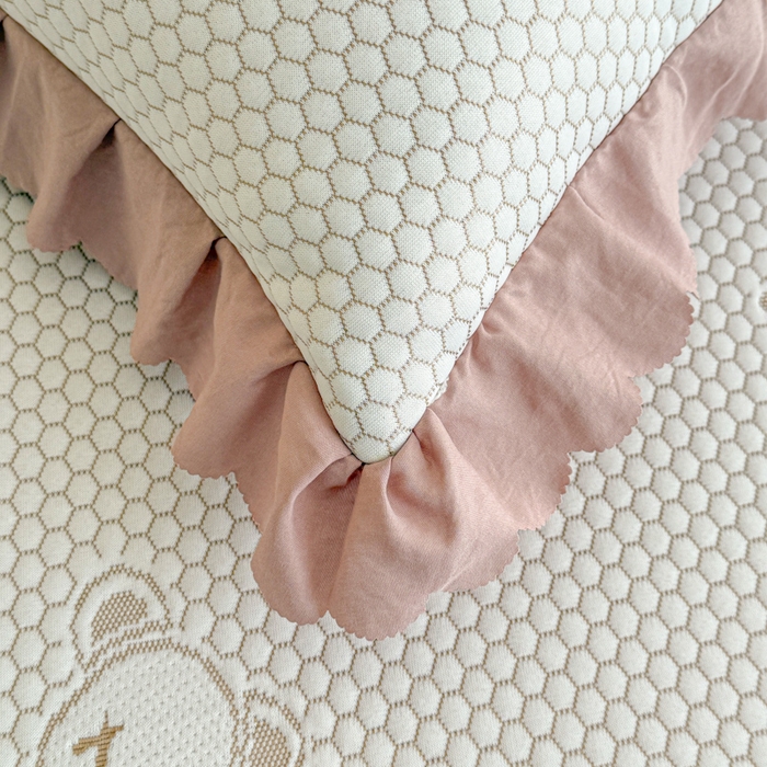 91家纺网 家纺一手货源 找家纺 美莱家纺 2025新款床盖款冰豆豆凉席床裙冰丝席小冰熊夏被单件三件套四件套 小冰熊-棕