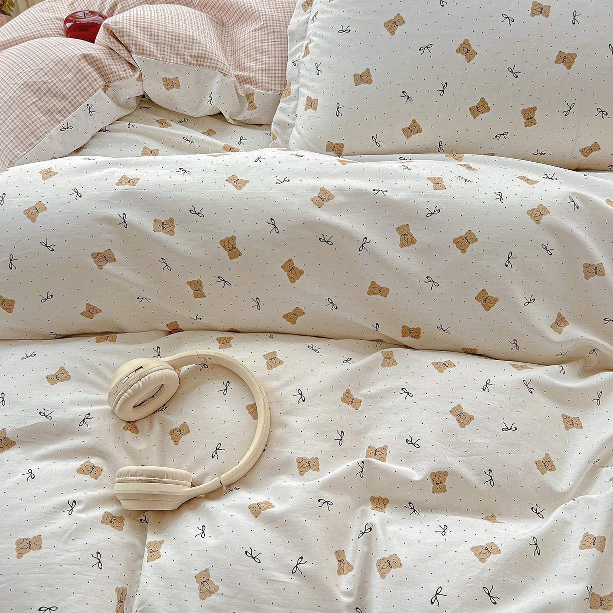 91家纺网 家纺一手货源 找家纺 依庭2025春夏新款12868全棉纯棉四件套 甜馨宝贝