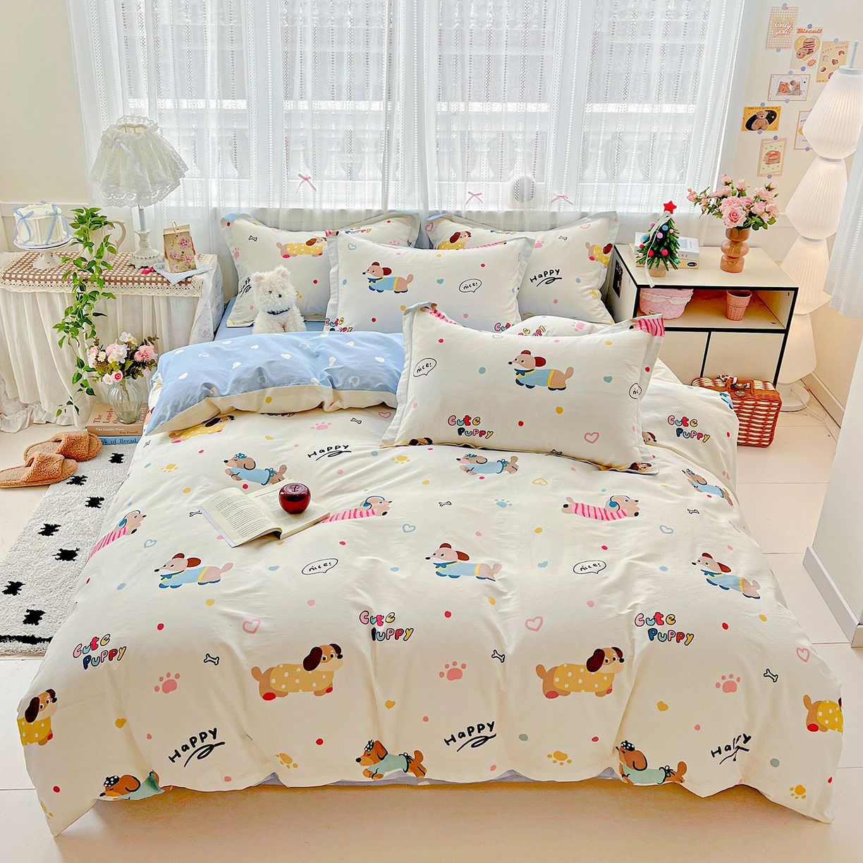 依庭2025春夏新款12868全棉纯棉四件套 童趣蜜歌