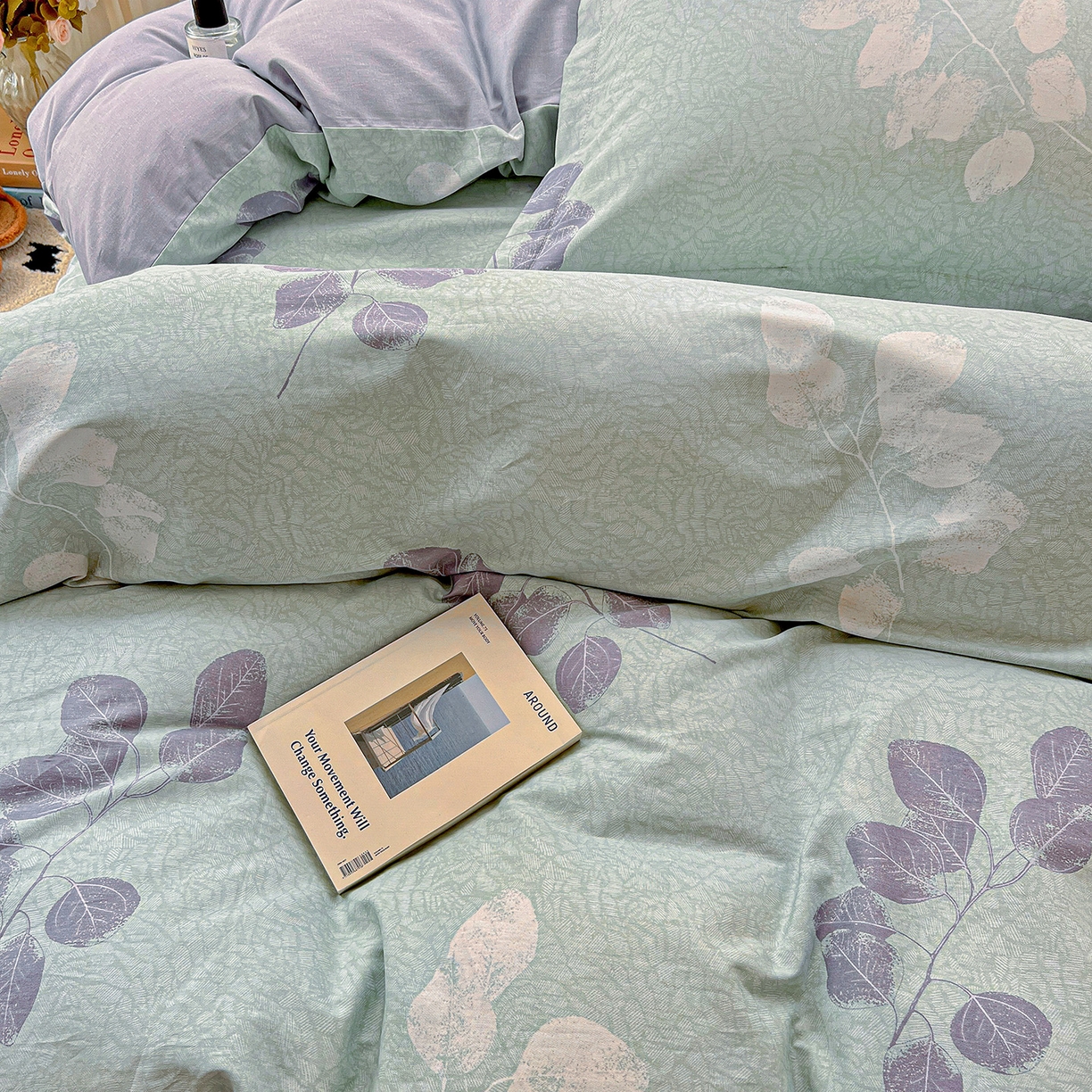 91家纺网 家纺一手货源 找家纺 依庭2025春夏新款12868全棉纯棉四件套 瑶芳