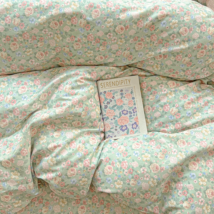 91家纺网 家纺一手货源 找家纺 依庭2025春夏新款12868全棉纯棉四件套 柏林梦境