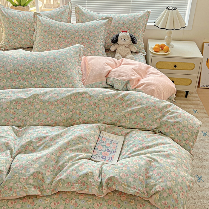 91家纺网 家纺一手货源 找家纺 依庭2025春夏新款12868全棉纯棉四件套 柏林梦境