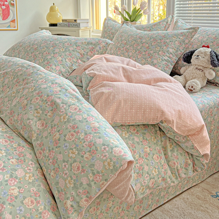 91家纺网 家纺一手货源 找家纺 依庭2025春夏新款12868全棉纯棉四件套 柏林梦境