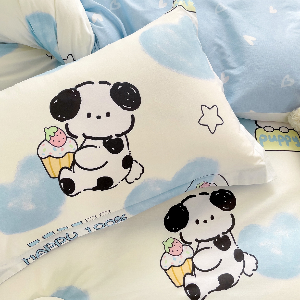 91家纺网 家纺一手货源 找家纺 依庭2025春夏新款12868全棉纯棉四件套 班尼狗