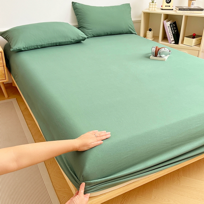 91家纺网 家纺一手货源 找家纺 （总）卡迪熊家纺 2025新款超柔云感双层纱床笠