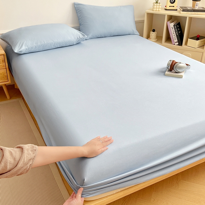 91家纺网 家纺一手货源 找家纺 （总）彩韵家纺 2025新款亲肤舒适水洗m单床笠