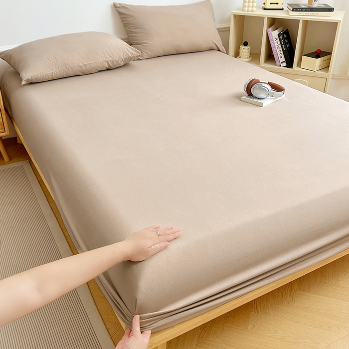 91家纺网 家纺一手货源 找家纺 （总）彩韵家纺 2025新款亲肤舒适水洗m单床笠