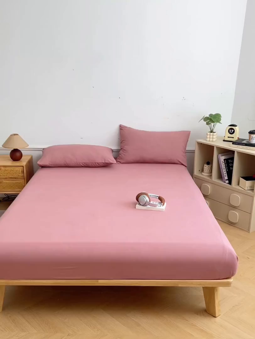 91家纺网 家纺一手货源 找家纺 （总）彩韵家纺 2025新款亲肤舒适水洗m单床笠