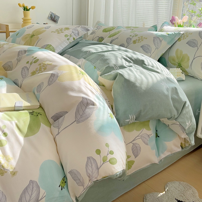 91家纺网 家纺一手货源 找家纺 （总）依庭 2025春夏新款12868全棉纯棉印花卡通系列单被套 被套单件