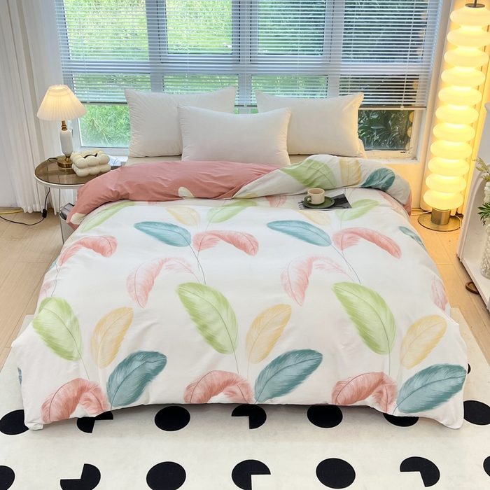 91家纺网 家纺一手货源 找家纺 （总）依庭 2025春夏新款12868全棉纯棉印花卡通系列单被套 被套单件