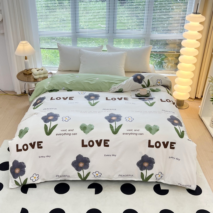 91家纺网 家纺一手货源 找家纺 （总）依庭 2025春夏新款12868全棉纯棉印花卡通系列单被套 被套单件