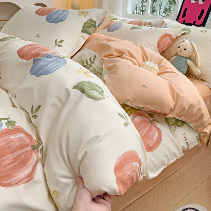 91家纺网 家纺一手货源 找家纺 （总）依庭 2025春夏新款12868全棉纯棉印花卡通系列单被套 被套单件