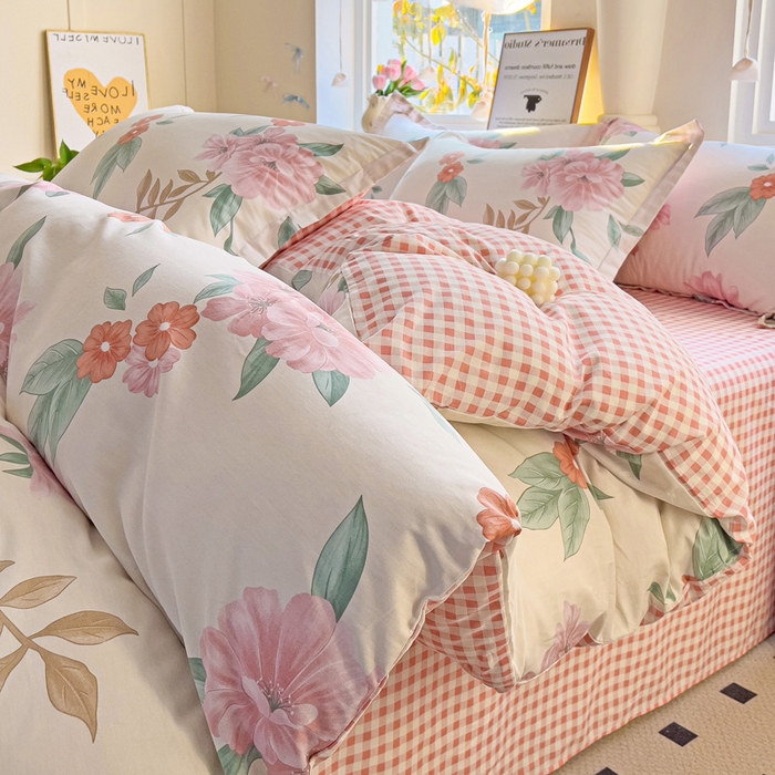 91家纺网 家纺一手货源 找家纺 （总）依庭 2025春夏新款12868全棉纯棉印花卡通系列单被套 被套单件