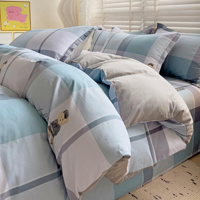 91家纺网 家纺一手货源 找家纺 （总）依庭 2025春夏新款12868全棉纯棉印花卡通系列单被套 被套单件