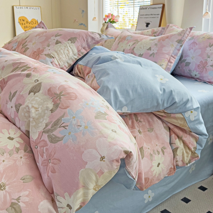 91家纺网 家纺一手货源 找家纺 （总）依庭 2025春夏新款12868全棉纯棉印花卡通系列单被套 被套单件