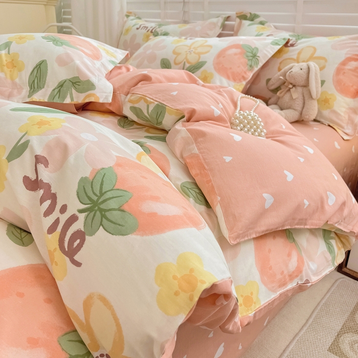 91家纺网 家纺一手货源 找家纺 （总）依庭 2025春夏新款12868全棉纯棉印花卡通系列单被套 被套单件