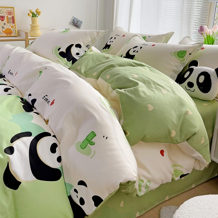 91家纺网 家纺一手货源 找家纺 （总）依庭 2025春夏新款12868全棉纯棉印花卡通系列单被套 被套单件