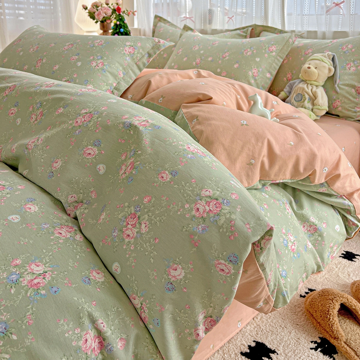 91家纺网 家纺一手货源 找家纺 （总）依庭 2025春夏新款12868全棉纯棉印花卡通系列单被套 被套单件